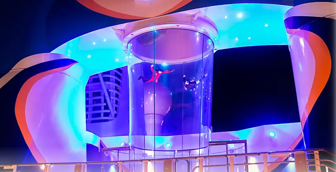 Sky Diving on Cruise Ship