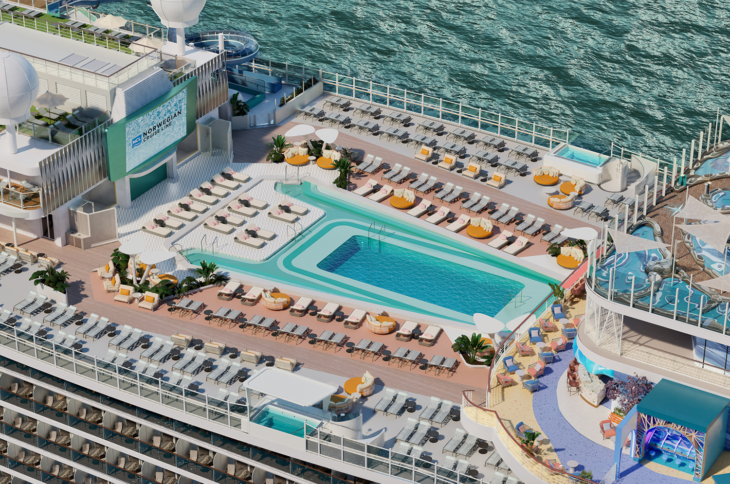 Norwegian Aura pool deck Norwegian Aura pool deck